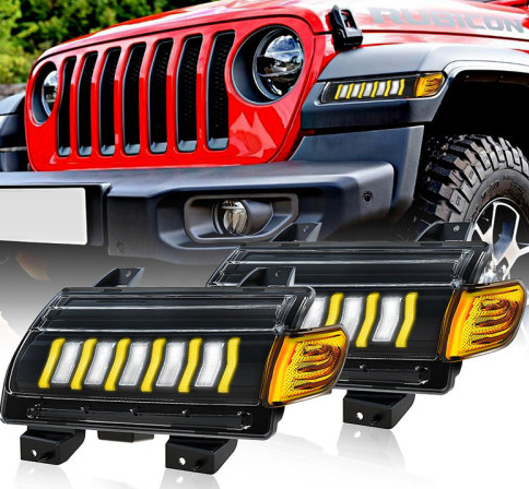 Jeep Wrangler JL SPORT DRL + kierunkowskazy