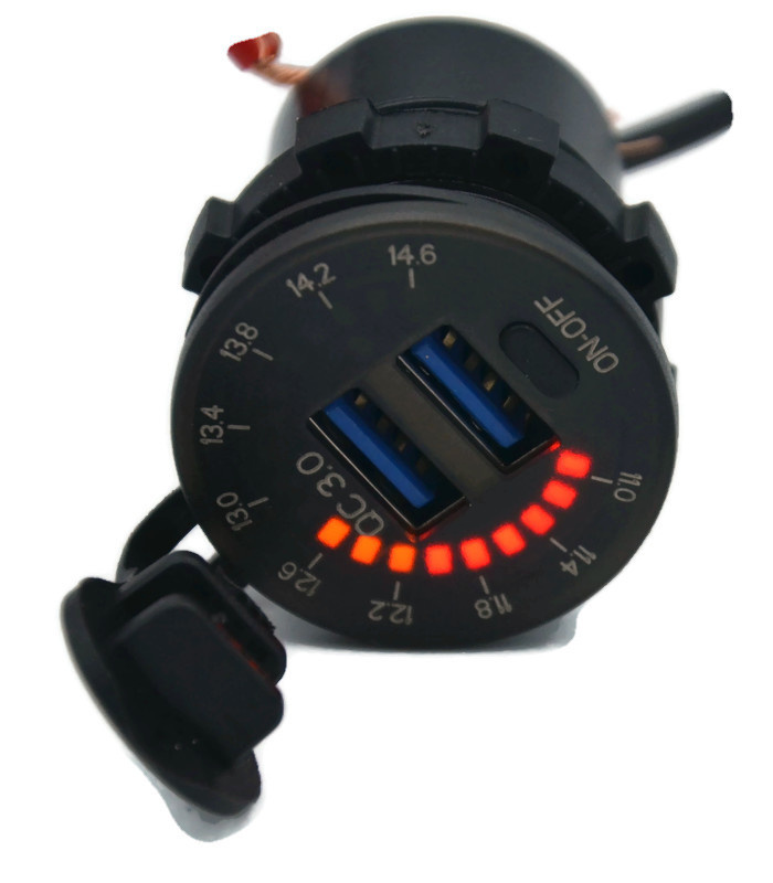 Ładowarka samochodowa 2xUSB-OFF