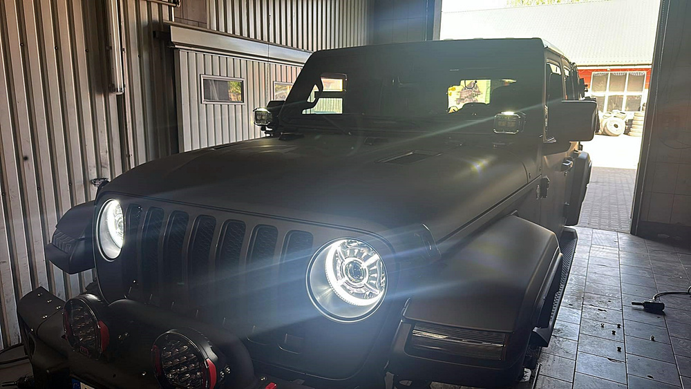 Reflektory przednie led Jeep Wrangler JL 9" DX-GX9RD