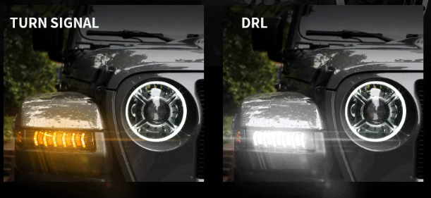 Jeep Wrangler JL SPORT DRL + kierunkowskazy