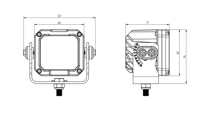 Lampa robocza XTQ1 40W OIE