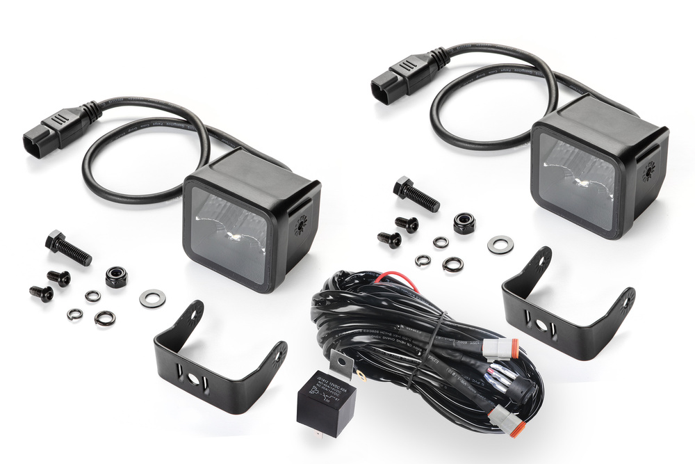 Reflektor Hella Black Magic Cube LED 2.7" Flood zestaw 2 szt