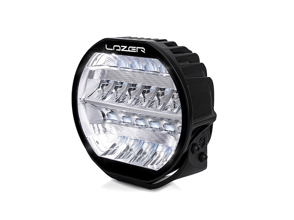 LAZER Sentinel 9'' Chrome ze światłami pozycyjnymi – okrągła lampa LED