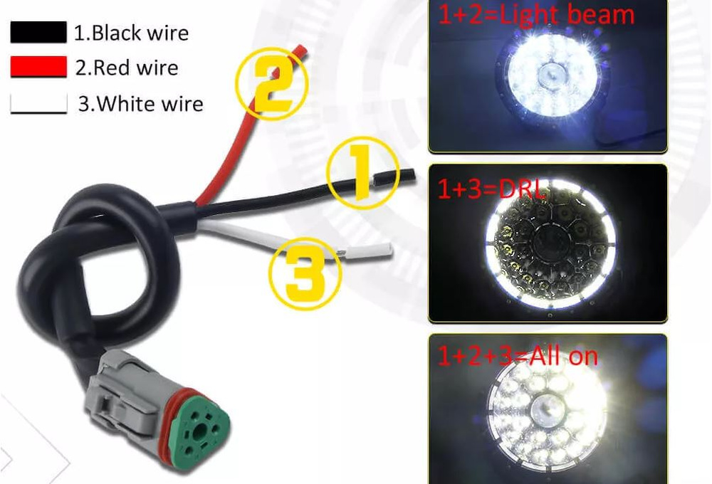 Halogeny led Monster DX-145 2 sztuki