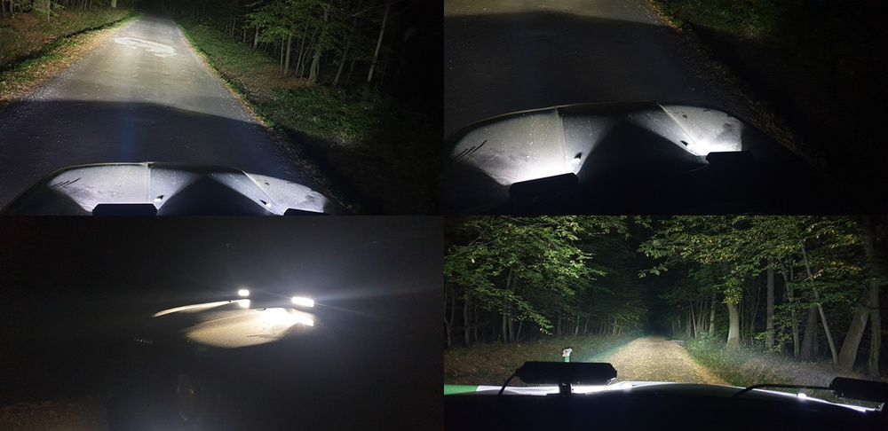 Led bar slim 6" 30W E9 Combo