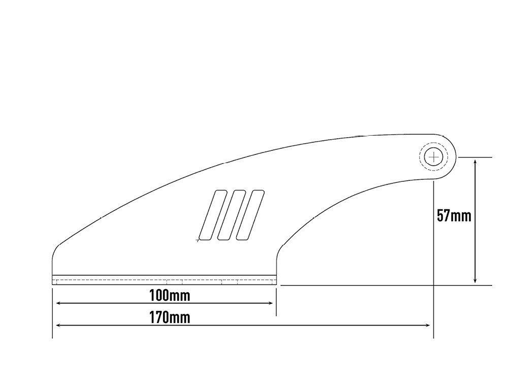 Zestaw do montażu na dachu lampy LAZER T24 Evolution - Ford Ranger (2016 -) wersja z relingami dachowymi - wysokość 57 mm