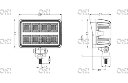 ? Lampa robocza LED OE Industry XTQ8 – 108W, 10155 lm, szeroka wiązka