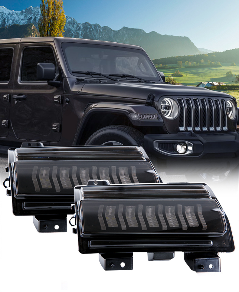 Jeep Wrangler JL SPORT DRL + kierunkowskazy