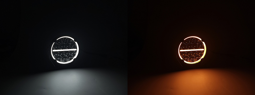 Halogeny dalekosieżne HD-650 z DRL + kabel