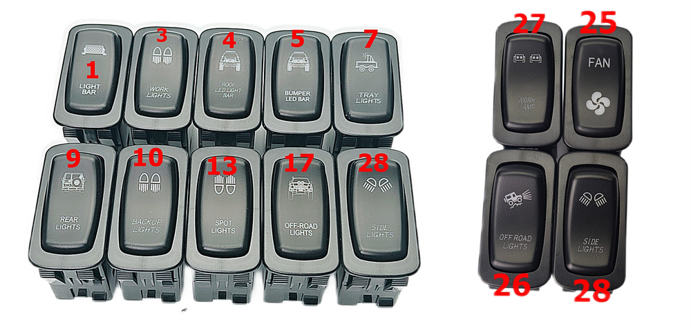 Przełącznik carling ON-OFF 5 pin typ1.3