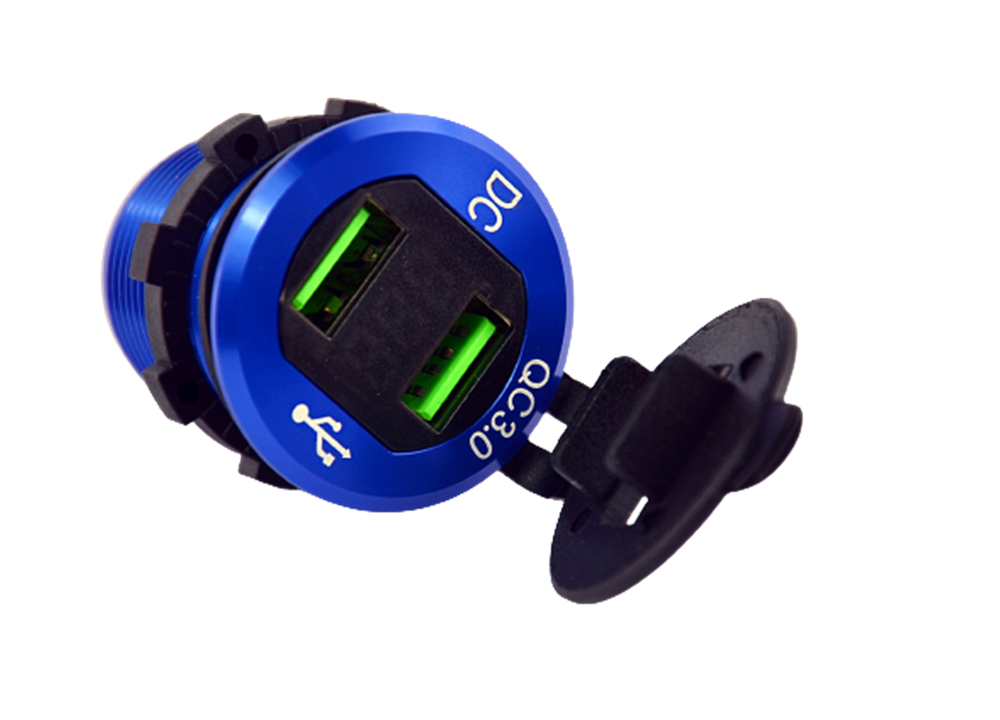 Ładowarka z ramką 2xUSB QC 3.0 DX29-B