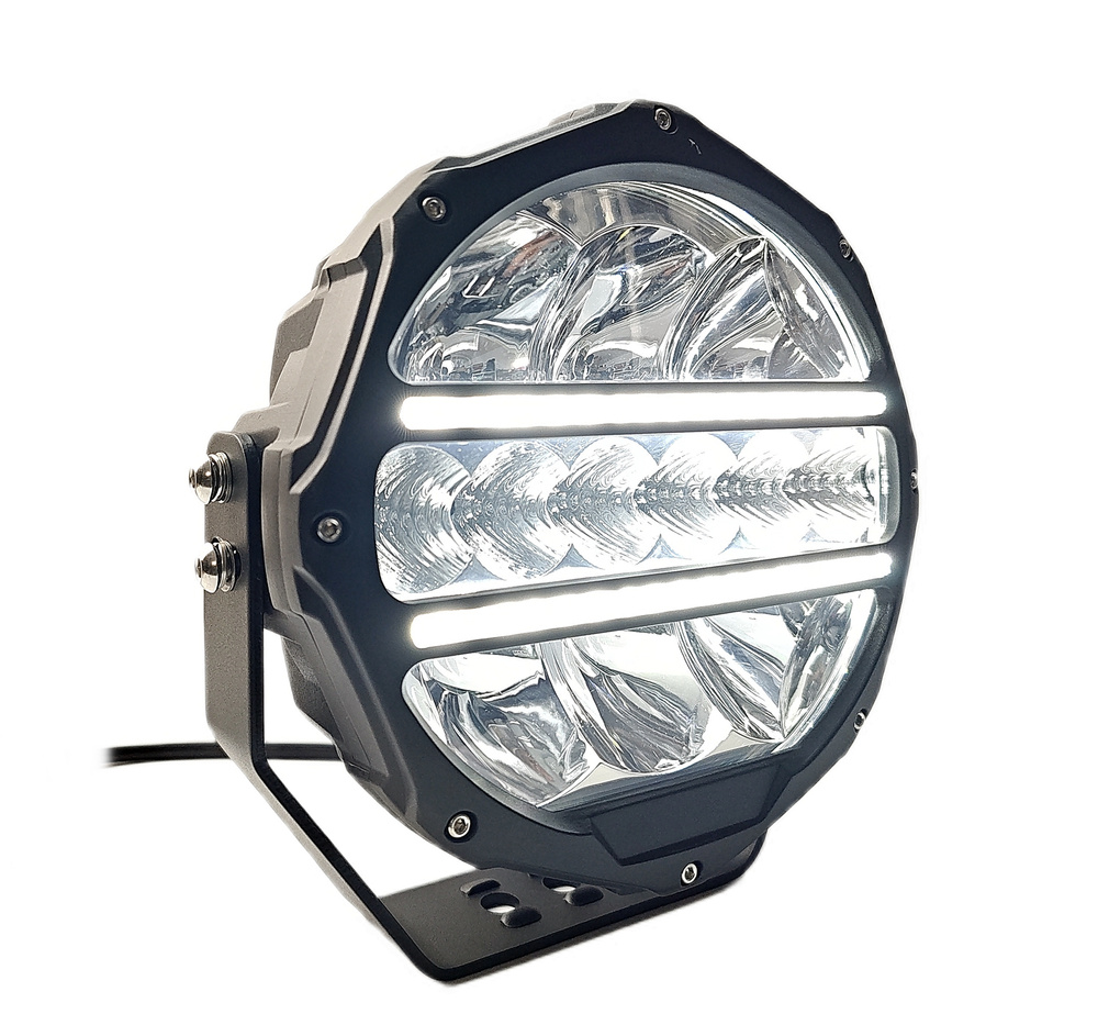 Halogeny dalekosiężne 7 cali D7-240-C DRL 2 sztuki