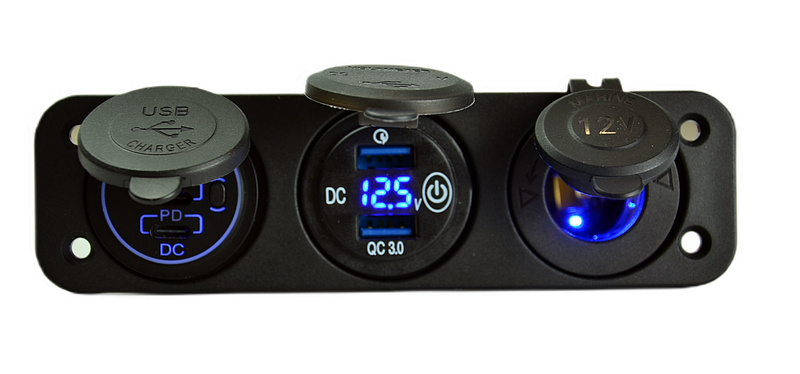 Ładowarka USB QC3.0 woltomierz cyfrowy