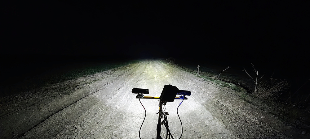 Zestaw 2 lamp roboczych led z modułem stroboskopowym