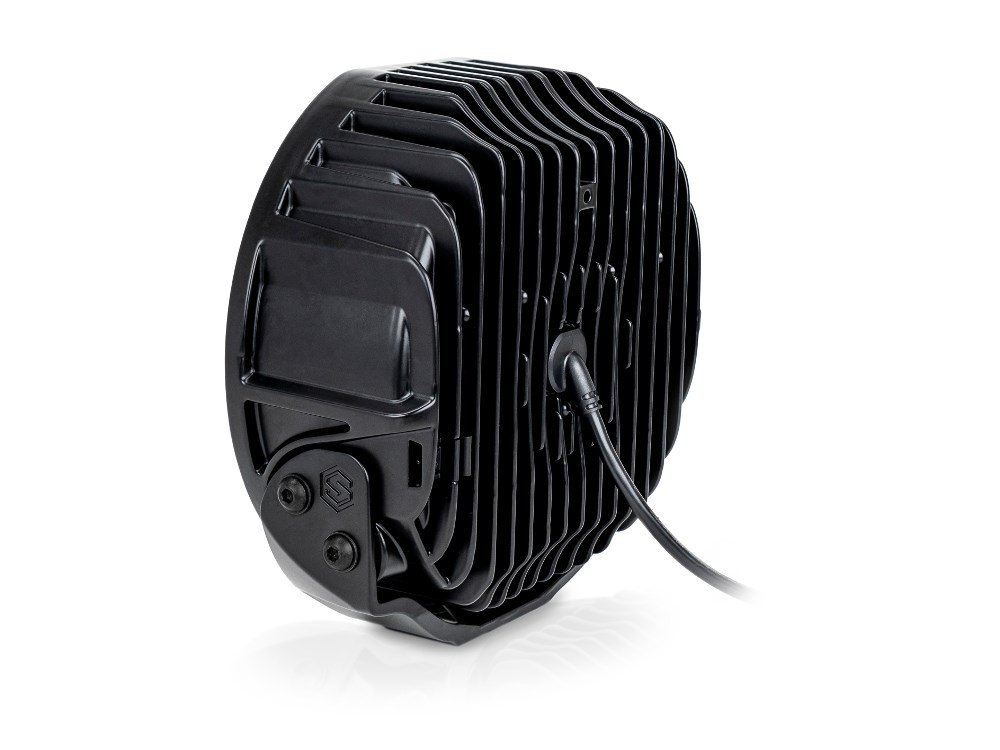 LAZER Sentinel 9'' Chrome ze światłami pozycyjnymi – okrągła lampa LED