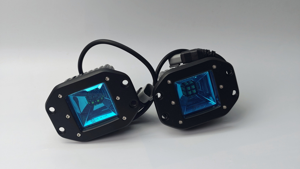 Lampa cofania + przeciwmgielna czerwona E9, pakiet z kablem, konwersja USA