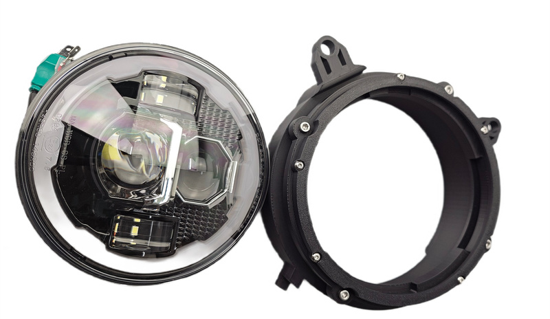 Uchwyty montażowe z lampą 7"  MX-60– Jeep Liberty KJ