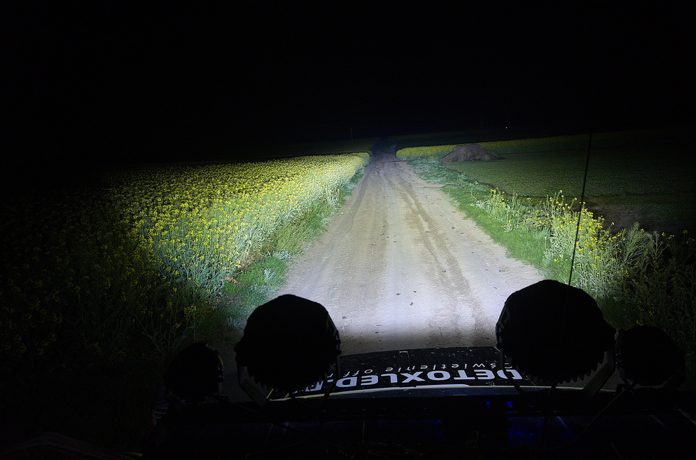 Halogeny dalekosiężne 7 cali D7-240-C DRL 2 sztuki