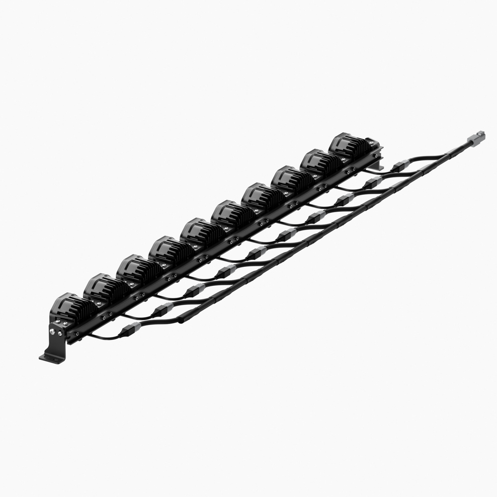 Zestaw halogenów dalekosiężnych TERRA-X-Line DRL Amber Series 6 PCS 220W