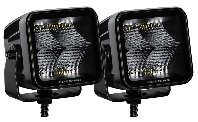 Reflektor Hella Black Magic Cube LED 2.7"  Flood zestaw 2 szt